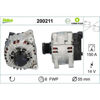 Alternador VALEO 200211 de alta eficiencia y rendimiento