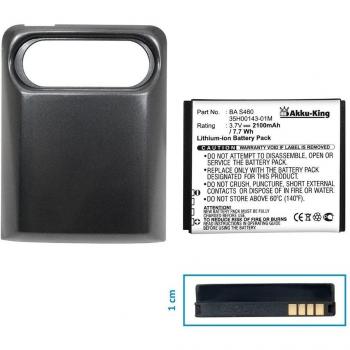 Akku-King Li-Ion batería para HTC HD7, T9292, PD29110 - como BA S460, BD29100 - FAT 2100mAh