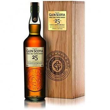 Glen Scotia Whisky Escocés Single Malt 25 Años 48,8% 0,7L en Caja de Madera