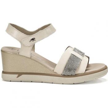 Sandalias abiertas de mujer en piel - Fluchos F1975 Sandalia Plana mujer Blanco