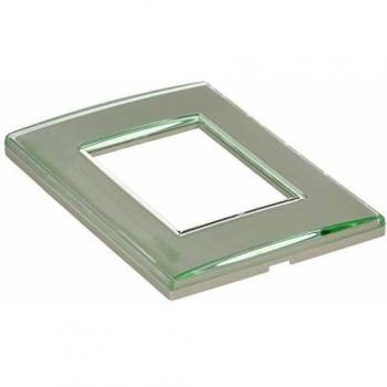 Bticino Placa Cuadrada Livinglight Personalizable 3 Módulos LND4803KR