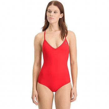 Bañador Puma V-Neck Crossback rojo mujer - Talla M