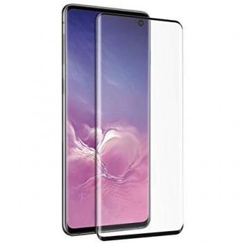 muvit protector pantalla compatible con Samsung Galaxy S10 vidrio templado curvo case friendly marco negro