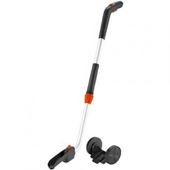 GARDENA 9859-20 Mango telescópico con ruedas incluye accesorio para tijeras cortacésped para una postura erguida al cortar los bordes del césped