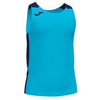 Camiseta Tirantes Hombre Joma Record II Turquesa Flúor Marino