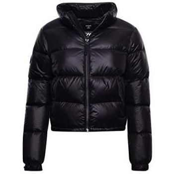 Superdry Women's Luxe Alpine Down Padded Jacket - Black - Size 16/XL