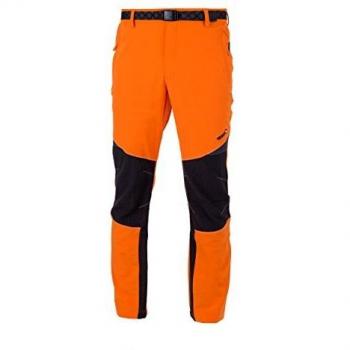Izas Coruna Pantalón de montaña, Hombre, Naranja/Negro, 4XL