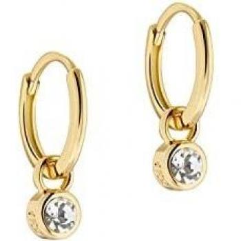 Pendientes Huggie de Cristal SINALAA en Oro de Ted Baker
