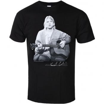 Kurt Cobain Men's T-Shirt - Live Guitar Photo - ROCK OFF XXL