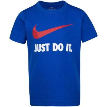 Nike Camiseta de Manga Corta Infantil Nike Swoosh Azul