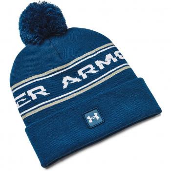 Gorro Under Armour Halftime Pom - Gorro de invierno, tejido suave, diseño con pompón en la parte superior, logo de Under Armour bordado, ajuste cómodo y cálido