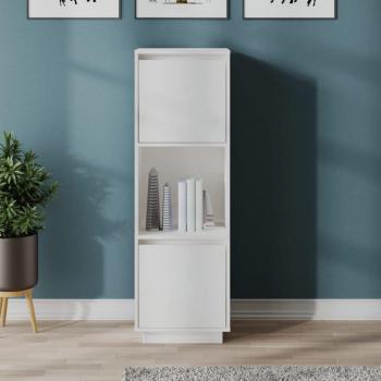 Aparador alto de madera maciza de pino 38x35x117 cm, Mueble de Almacenaje de Salón, Buffet para salón Moderno, Armario Auxiliar, Armario de Almacenamiento