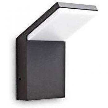 Ideal Lux Aplique de exterior LED Style antracita, aluminio, 4.000 K