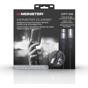 Monster Cable CLAS-M-20WW 3-Pin XLR M to F Prolink/Classic Microphone Cable, 20'