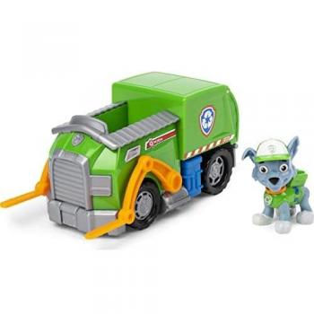 PAW Patrol Rocky’s Recycling Truck Vehicle with Collectible Figure, for Kids Aged 3 Years and Over