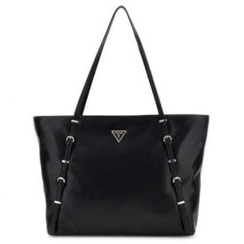Guess Levia Large Black Tote Bag with Pockets for Women