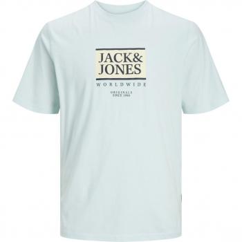 Jack & Jones Lafayette Box Light Blue Short Sleeve T-Shirt for Men
