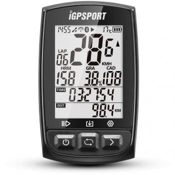 iGPSPORT iGS50S - Computadora de Ciclismo con GPS, Grabación de Datos y Rutas, Pantalla Anti-Reflejo de 2.2, Conexión a Sensores Ant+/2.4G, Bluetooth IPX7 (Versión Española)