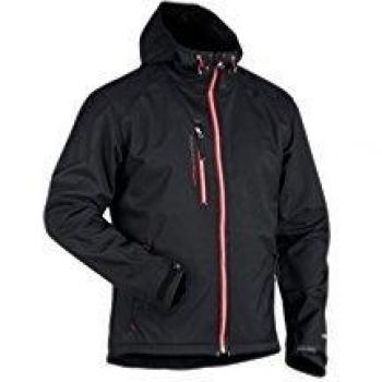Blaklader Waterproof Hooded Windbreaker Jacket in Size S Black/Red
