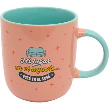 Taza Mr Wonderful: Mi lugar en el mundo... está en el sofá