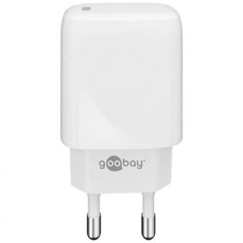 Adaptador de Corriente USB-C Carga Rápida para Dispositivos Móviles - Blanco