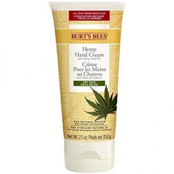 Crema de Manos Burt's Bees con Aceite de Semilla de Cáñamo para Piel Seca, 70 g