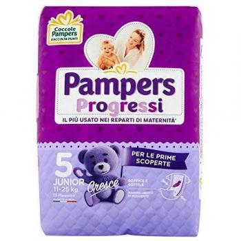 Pampers Progressi Junior Talla 5 (11-25 kg) 19 Pannolini