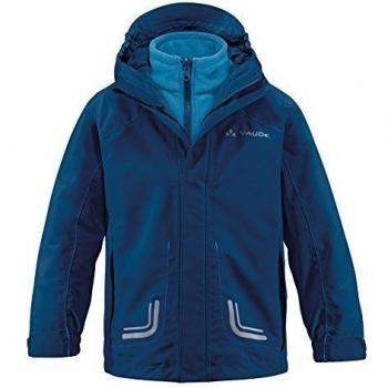 VAUDE Doppeljacke Kids Campfire 3 In 1 Jacket II - Soft shell para niño, color azul, talla 11-12 años