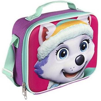 Paw Patrol-2100001633 Portamerienda Termico 3D eva, Color Morado, 23 cm