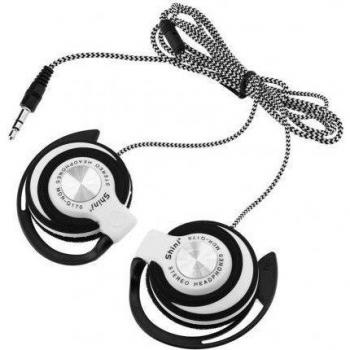 Auriculares deportivos con gancho para la oreja, cascos con cable HIFI estéreo de metal, graves potentes y ajustables para teléfono