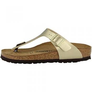 Birkenstock Gizeh Gold Women's Narrow Fit Birko-Flor Sandals