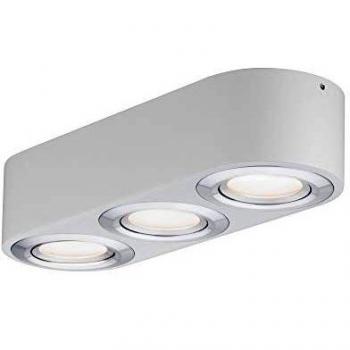 Plafón LED Argun 3 luces dimmable 3000K 3x280lm Aluminio cepillado 28,4 cm