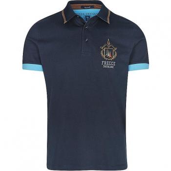 Aeronautica Militare Men's Dark Blue Polo Shirt Size 2XL