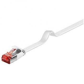Cable de conexión plano U/FTP Cat.6 1 metro blanco