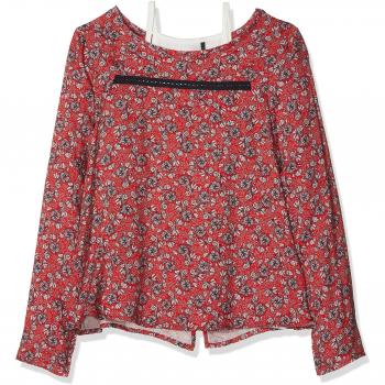 IKKS Blouse 2 EN 1, Blusa para Niñas, Rouge