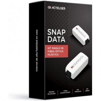 ACTELSER Kit Single 1 Gbps de Fibra Óptica Plástica Snap Data