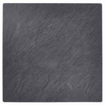 Mesa de jardín cuadrada inclinable Oviala (60x60 cm) en pizarra gris oscuro
