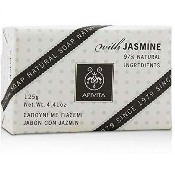 Apivita Natural Soap With Jasmine - Luxurious 125g Cleansing Bar