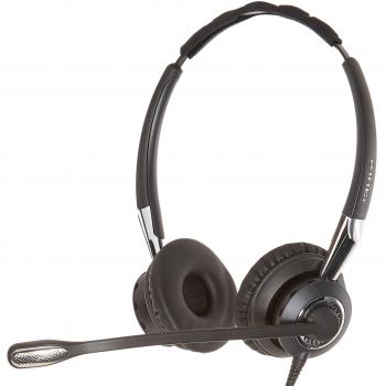 Jabra Biz 2400 II USB-A BT MS On-Ear Stereo Headset - Microsoft Skype for Business Optimised Noise-cancelling Corded Headphone with HD Voice and Bluetooth Controller