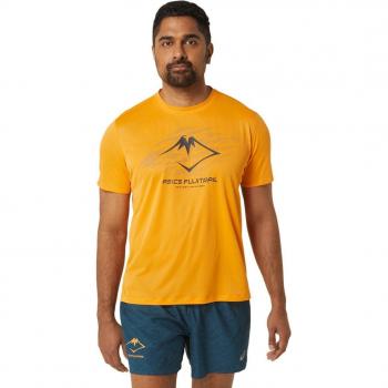Asics - Camiseta de hombre Fujitrail Logo Ss Top