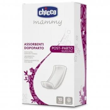 Chicco Compresas Postparto de Algodón Orgánico 10 Piezas