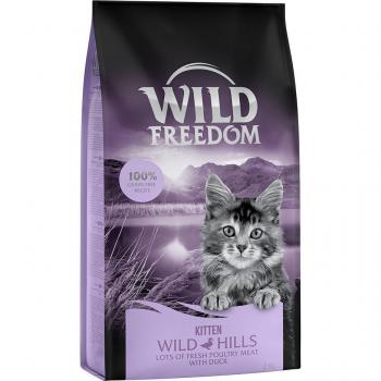 Wild Freedom Kitten Wild Hills con pato - Pack % - 3 x 2 kg