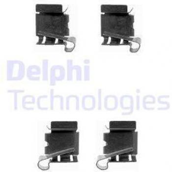 Kit de montaje de frenos DELPHI LX0390, incluye pastillas de freno de disco y accesorios