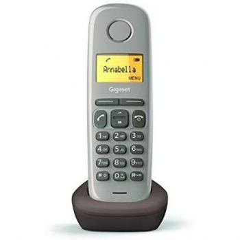Gigaset A170 - Teléfono Inalámbrico, Pantalla Iluminada, Agenda de 50 Contactos, Color Chocolate
