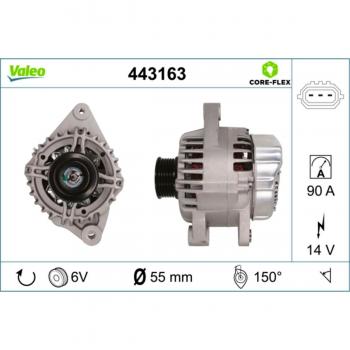 Alternador VALEO 443163 de corriente trifásica