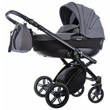 Knorr-Baby Alive - Cochecito combi infantil negro gris