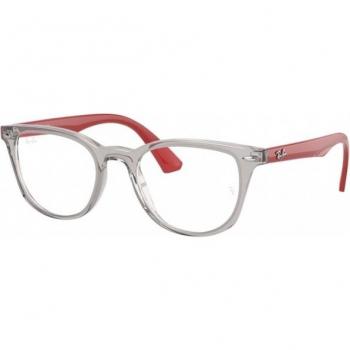 Ray-Ban Kids RY1601 3812 Square Eyeglasses for Children - Grey Frame, Size 48, Blue Light Blocking Available