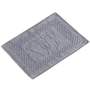 Alfombra de Baño Gris 100% Poliéster Wellhome