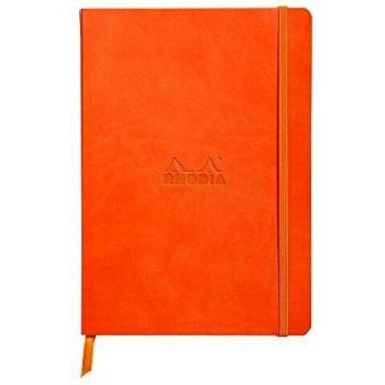 Cuaderno Rhodia A5 Líneas Horizontales - Naranja Mandarina