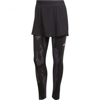 Malla y falda de tenis de mujer NY 2IN1 adidas, color gris, talla L